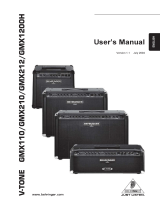 Behringer Musical Instrument GMX110 User manual