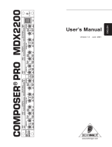 Behringer Musical Instrument MDX2200 User manual