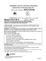 Bertazzoni Food Warmer P34 5 00 X User manual