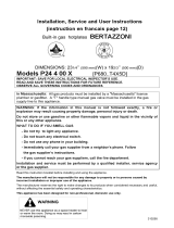 Bertazzoni Food Warmer P24 4 00 X User manual