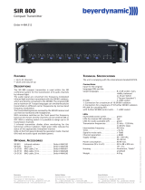 Beyerdynamic Stereo Receiver SIR 800 User manual