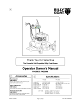 Billy Goat FM3300INE User manual