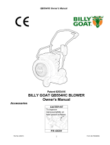 Billy Goat Blower QB1004, QB884H, QB1304H, QB994S, QB654, QB1304HBW, QB554HC User manual