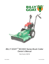 Billy Goat Brush Cutter BC2402 User manual