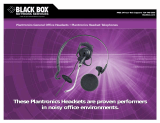 Black Box General Office Headset/Headset Telephone User manual