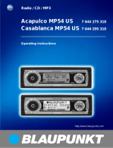 Blaupunkt ACAPULCO MP54 7 644 250 310 User manual