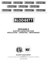 Blodgett ZEPHAIRE-E User manual