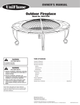 Blue Rhino Outdoor Fireplace WAD703W User manual