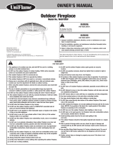 Blue Rhino Outdoor Fireplace WAD700W User manual