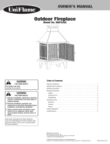 Blue Rhino Outdoor Fireplace WAF520A User manual