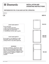 Dometic Refrigerator RM 2555 User manual
