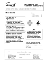 Dometic Refrigerator RGE400 User manual