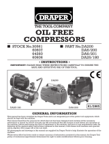 Draper Air Compressor 64260 User manual