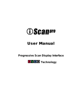 DVDO Progressive Scan Display Interface User manual