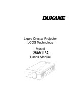 Dukane Projector 28A9115A User manual