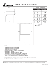 Amana MBR2262KES - 21.9 cu. Ft. Bottom-Freezer Refrigerator User manual