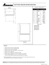 Amana MBR2562KES - 25 cu. Ft. Bottom Mount Refrigerator User manual