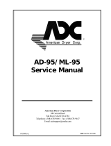 American Dryer Corp. AD-95 User manual