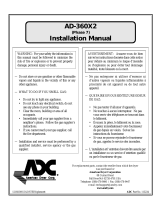 ADC AD-360X2 User manual