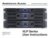 American Audio Stereo Amplifier VLP Series User manual