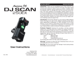 ADJ Performance Scan 250 User manual