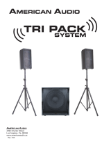 ADJ Speaker Tri Pack System User manual