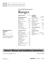 Americana Appliances Range AGBS300 User manual