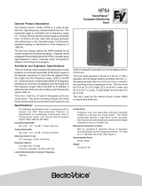 Electro-Voice TransPlanar Constant-Directivity Horn HP64 User manual