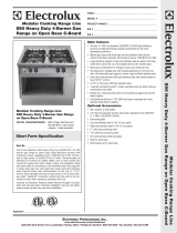 Electrolux Range 584109 User manual