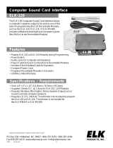 ELK Computer Hardware -129 User manual