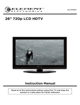 Element Electronics Flat Panel Television ELCFW261 User manual