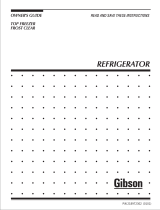 Electrolux - Gibson Top Freezer Frost Clear Refrigerator User manual