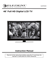 Element Flat Panel Television ELDFW464 User manual