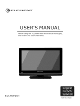 Element Flat Panel Television ELCHW261 User manual