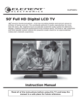 Element Electronics CRT Television eldfqso1j User manual