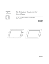Elo TouchSystems 1847L Series User manual