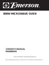 Emerson Microwave Oven MW8889SB User manual