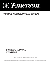 Emerson Microwave Oven MW8115SS User manual