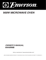 Emerson Microwave Oven MW8998B User manual
