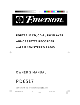 Emerson Portable CD Player PD6517 User manual