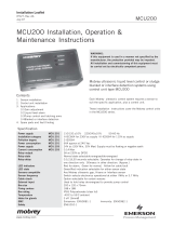 Emerson Projection Television MCU200 User manual