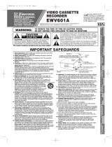 Emerson VCR EWV601A User manual