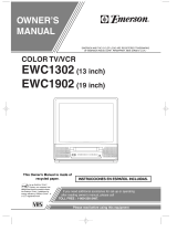 Emerson TV VCR Combo EWC1302 User manual