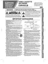 Sylvania VCR EWV601B User manual