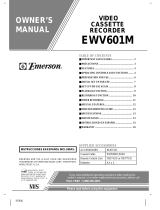 Emerson VCR EWV601M User manual