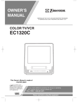 Emerson TV VCR Combo EC1320C User manual