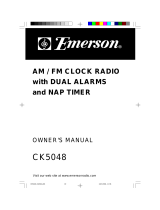 Emerson Clock Radio CK5048 User manual