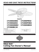 Emerson Fan CF2000PB02 User manual