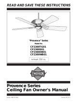 Emerson Fan CF2300OB01 User manual