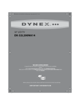 Dynex Flat Panel Television DX-32L200NA14 User manual